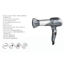 Professional Hair Blow Dryer 2000W Power with Optional Ionic Function